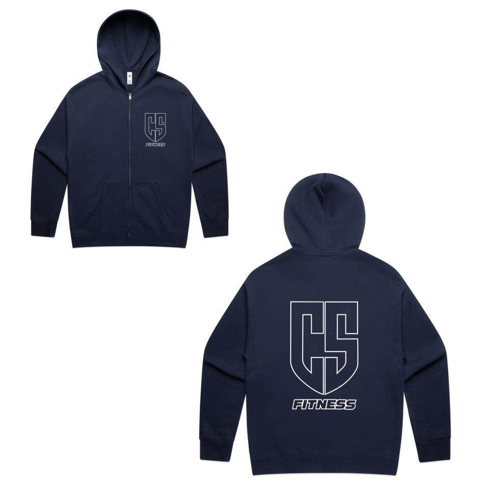 CS Fitness Mens Relax Zip Hoodie